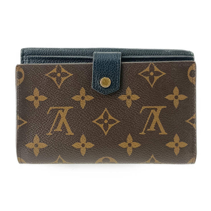 LOUIS VUITTON ルイヴィトン 二つ折り財布 モノグラムマカサー ポルトフォイユ・パラス コンパクト M60990 ブラウン ブラック PVC レザー レディース Wホック