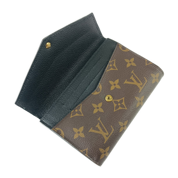 LOUIS VUITTON ルイヴィトン 二つ折り財布 モノグラムマカサー ポルトフォイユ・パラス コンパクト M60990 ブラウン ブラック PVC レザー レディース Wホック
