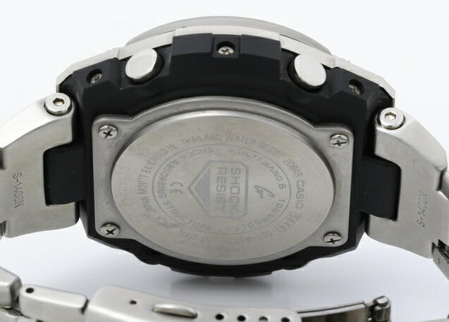 CASIO カシオ 腕時計 G-SHOCK G-STEEL GST-W110D-1AJF ブラック文字盤 シルバー SS メンズ 美品