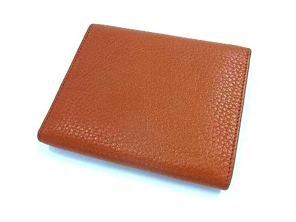 PRADA プラダ 財布 1M0176 ブラウン レザー レディース 三つ折り 財布 美品