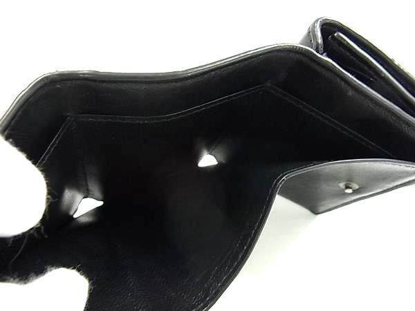 BALENCIAGA バレンシアガ 財布 アワーグラス 600212 ブラック クロコダイル型押しレザー ユニセックス Bロゴ 三つ折り 財布 美品