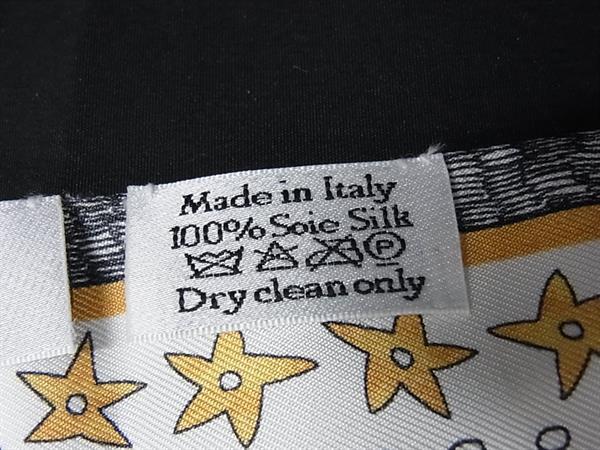 Christian Dior クリスチャン ディオール スカーフ ミッツァ L’Etoile 76MTA106I640 ホワイト マルチカラー シルク レディース タロット リボン スカーフ 美品