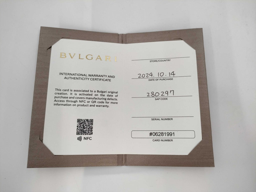 BVLGARI ブルガリ カードケース ブルガリブルガリ 280297 ブラック レザー ユニセックス 超美品