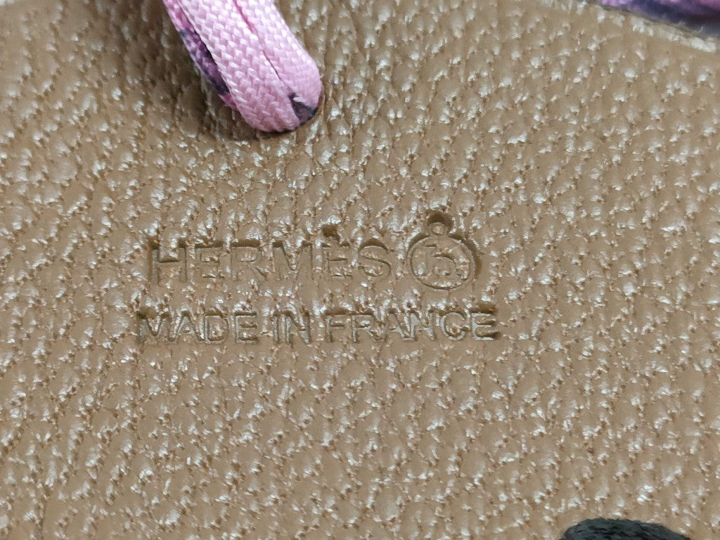 HERMES エルメス バッグチャーム プティアッシュ チャーム ブラウン レザー レディース パンダモチーフ 新品未使用展示品