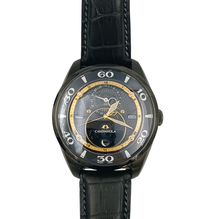 CITIZEN シチズン 時計 カンパノラ 塵地螺鈿 （ちりじらでん）限定300本 8730T026117/BU002402E ブラック SS クロコダイル メンズ 超美品