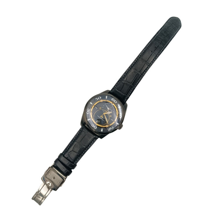 CITIZEN シチズン 時計 カンパノラ 塵地螺鈿 （ちりじらでん）限定300本 8730T026117/BU002402E ブラック SS クロコダイル メンズ 超美品