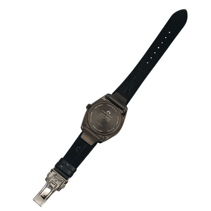 CITIZEN シチズン 時計 カンパノラ 塵地螺鈿 （ちりじらでん）限定300本 8730T026117/BU002402E ブラック SS クロコダイル メンズ 超美品