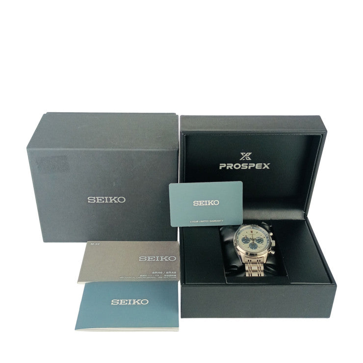 SEIKO セイコー 時計 プロスペックススピードタイマーメカニカルクロノグラフ セイコーウォッチサロン専用モデル 8R4800S0/SBEC021 シルバー SS メンズ 新品未使用展示品