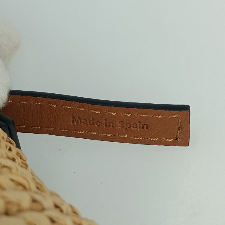 LOEWE ロエベ ショルダーバッグ CYLINDER POCKET C000P71X01 2435/NATURAL+TAN ラフィア レディース