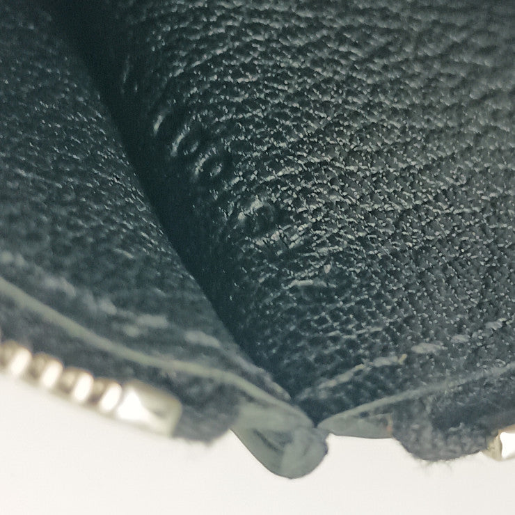 HERMES エルメス スマホカバー STRAP GM 082371CK BLACK ブラック アレグレット ユニセックス L字ファスナー シルバー金具 美品