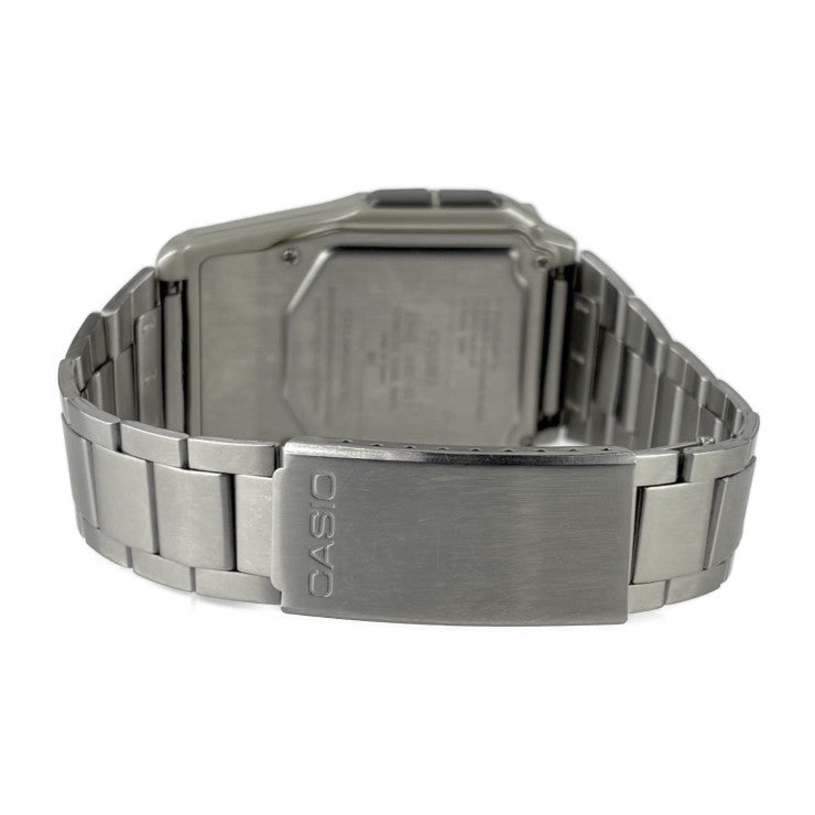 美品 CASIO カシオ 腕時計 DATA BANK データバンク DBC32D-1A シルバー ステンレス メンズ 計算機