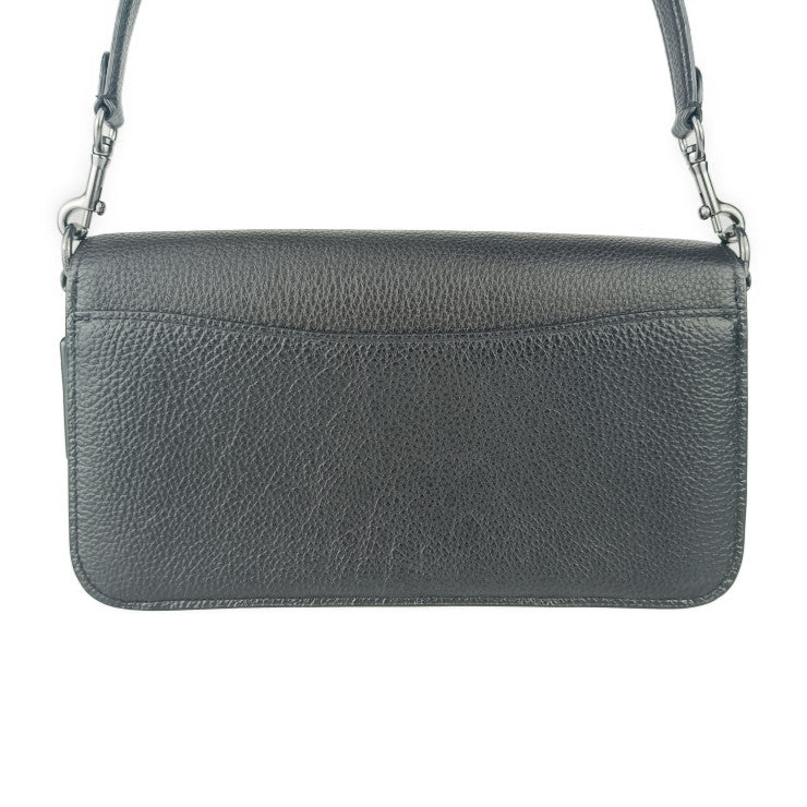 超美品 COACH コーチ 2WAYバッグ モーガン ショルダー バッグ CE562 ブラック リファインド ぺブル レザー レディース