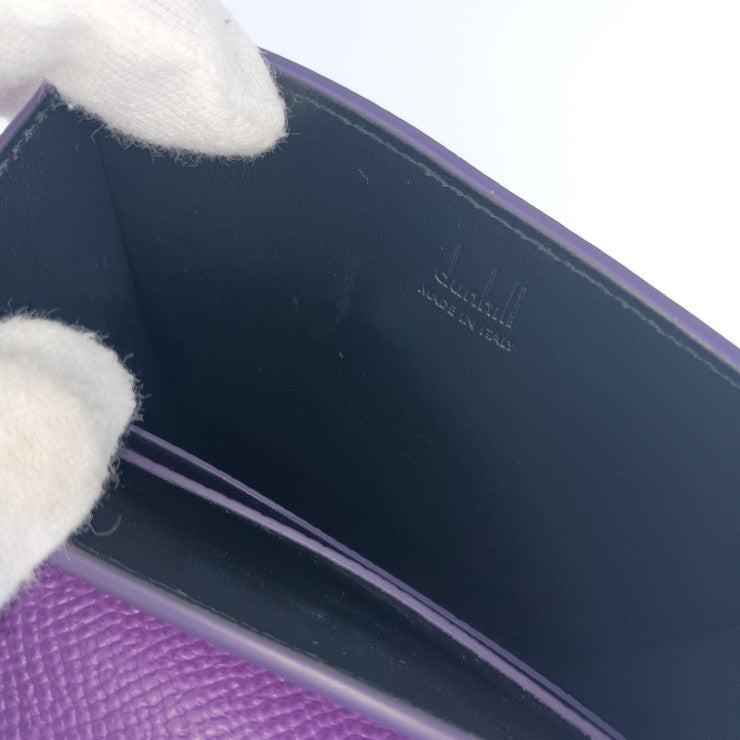 新古未使用展示品 dunhill ダンヒル ショルダーバッグ カドガン ショルダーポーチ - バイオレット系 レザー ユニセックス ミニバッグ クロスボディ