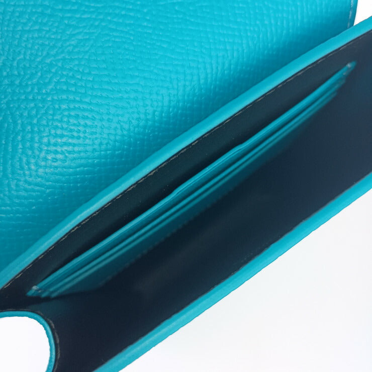 新古未使用展示品 dunhill ダンヒル ショルダーバッグ カドガン ショルダーポーチ - ブルー系 レザー ユニセックス ミニバッグ クロスボディ