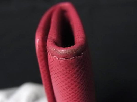 PRADA プラダ キーケース サフィアーノメタル キーリング付き 4連キーケース 1PG004 マゼンタ系 レザー レディース ゴールド金具