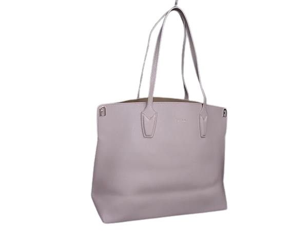 FURLA フルラ トートバッグ パラディソ L ラージショッピングバッグ WB00325 ピンクベージュ系 レザー レディース ゴールド金具 新古未使用展示品