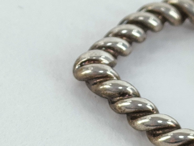 Tiffany&Co. ティファニー ネックレス ハート ツイスト シルバー系 Ag925 レディース 美品