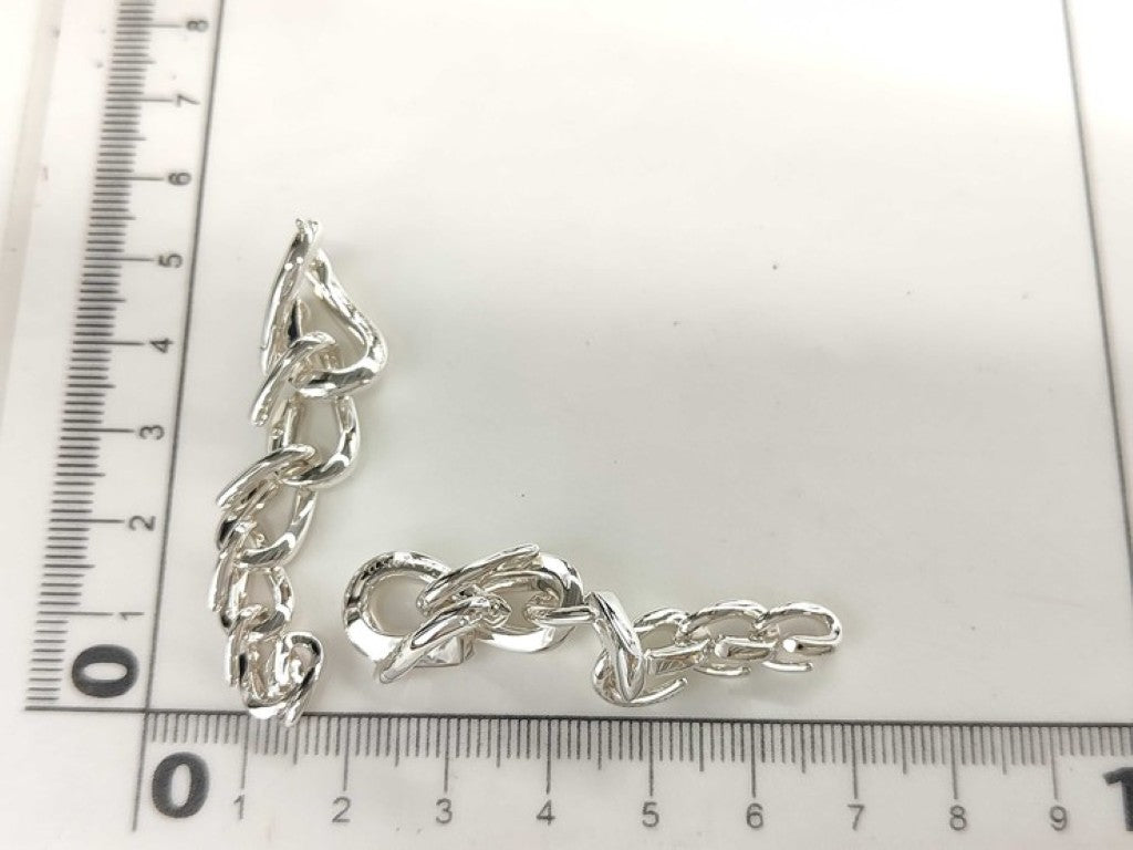 Tiffany&Co. ティファニー ピアス フォージ ドロップリンク シルバー系 Ag925 レディース 美品