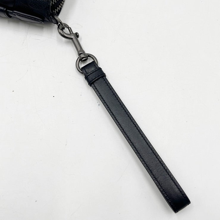 COACH コーチ クラッチバッグ シグネチャー トラベル オーガナイザー F67637 ブラック レザー メンズ 美品