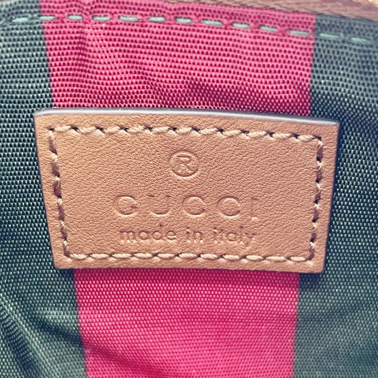 GUCCI グッチ コインケース GGスプリーム 819113 ベージュ ブラウン PVC×レザー ユニセックス 新品未使用展示品