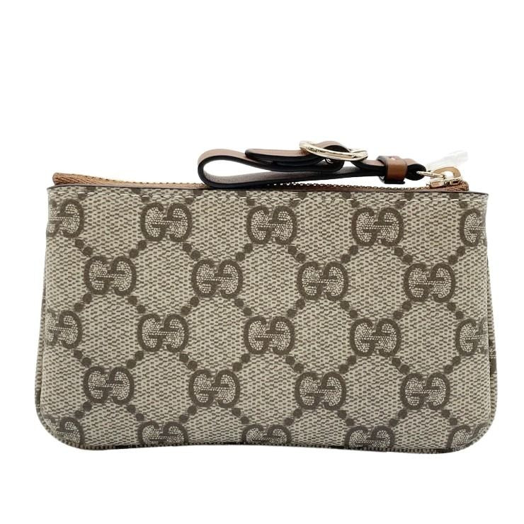 GUCCI グッチ コインケース GGスプリーム 819113 ベージュ ブラウン PVC×レザー ユニセックス 新品未使用展示品