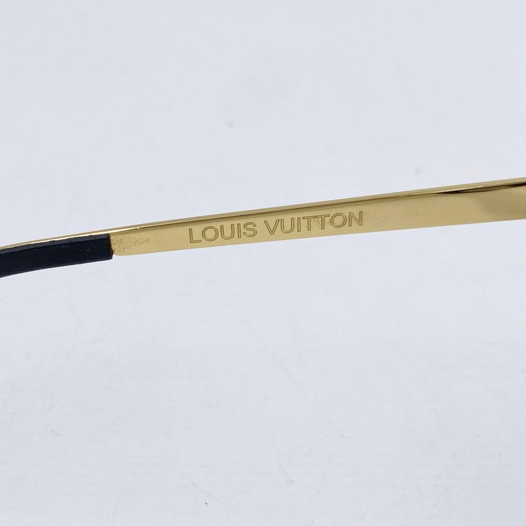 LOUIS VUITTON ルイヴィトン サングラス サングラス ラ ブーム Z1147E ブラック ブラウン ゴールド アセテート、メタル、モノグラム・キャンバス ユニセックス