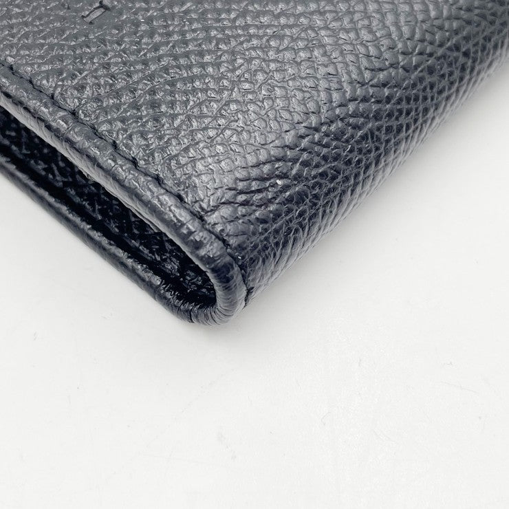 BVLGARI ブルガリ 財布 ブラック レザー メンズ 二つ折り長財布 美品