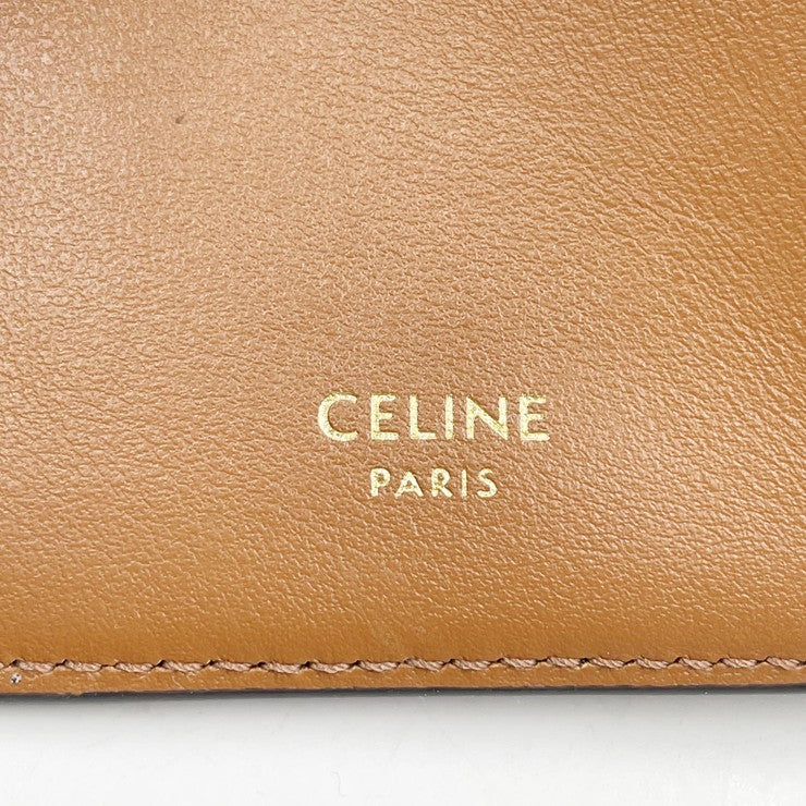 CELINE セリーヌ パスポートケース トリオンフ 4M3432AK1 ブラック×タン トリオンフキャンバス ユニセックス 美品