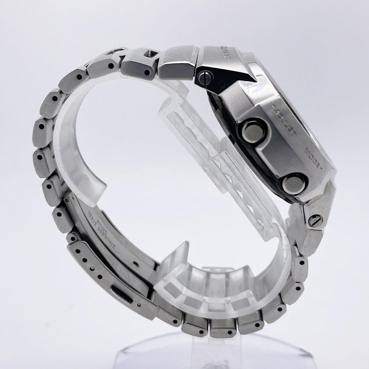 CASIO カシオ 時計 GSHOCK FULL METAL AW500 SERIES AWM500D1AJF ブラック シルバー ステンレススチール メンズ アナデジ 美品