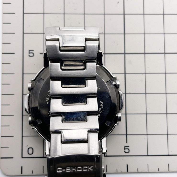 CASIO カシオ 時計 GSHOCK FULL METAL AW500 SERIES AWM500D1AJF ブラック シルバー ステンレススチール メンズ アナデジ 美品