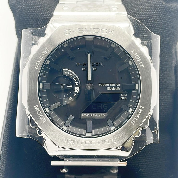 CASIO カシオ 時計 GSHOCK FULL METAL 2100 Series GMB2100D1AJF ブラック シルバー ステンレススチール メンズ アナデジ 新品未使用展示品