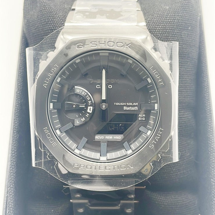 CASIO カシオ 時計 GSHOCK FULL METAL 2100 Series GMB2100BD1AJF ブラック ステンレススチール メンズ アナデジ 新品未使用展示品