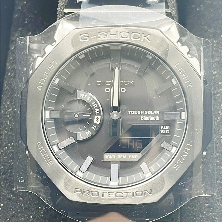 CASIO カシオ 時計 GSHOCK FULL METAL 2100 Series GMB2100BD1AJF ブラック ステンレススチール メンズ アナデジ 新品未使用展示品