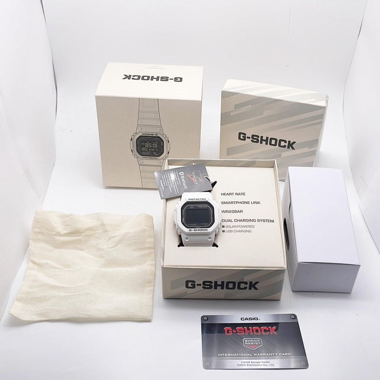 CASIO カシオ 時計 GSHOCK GSQUAD 5600 SERIES DWH56007JR ブラック ホワイト 樹脂（バイオマスプラスチック） メンズ デジタル 新品未使用展示品
