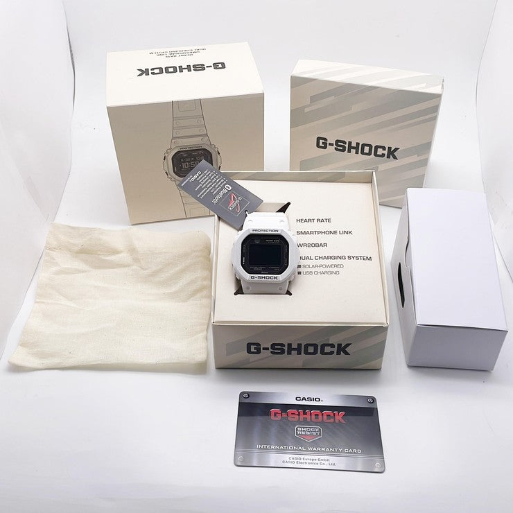 CASIO カシオ 時計 GSHOCK GSQUAD 5600 SERIES DWH56007JR ブラック ホワイト 樹脂（バイオマスプラスチック） メンズ デジタル 新品未使用展示品