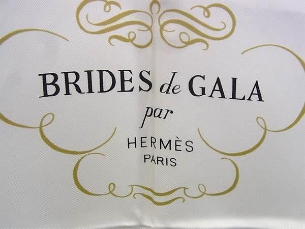 HERMES エルメス 大判スカーフ カレ90 マルチカラー系 シルク100％ レディース BRIDES de GALA 式典用馬勒 超美品