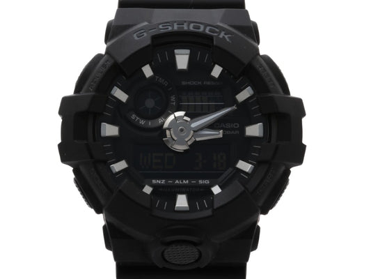 CASIO カシオ 腕時計 G-SHOCK ANALOG-DIGITAL GA-700 SERIES GA-700-1BJF ブラック系 樹脂 メンズ アナデジ 美品