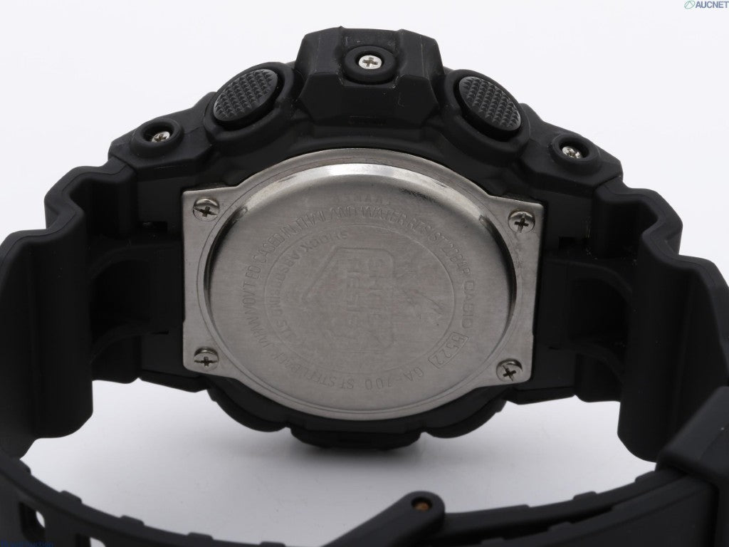 CASIO カシオ 腕時計 G-SHOCK ANALOG-DIGITAL GA-700 SERIES GA-700-1BJF ブラック系 樹脂 メンズ アナデジ 美品