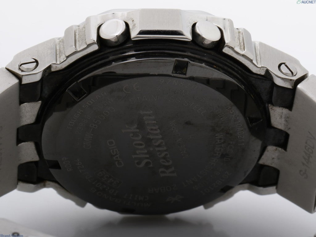 CASIO カシオ 腕時計 G-SHOCK FULL METAL 5000 SERIES GMW-B5000D-1JF ブラック シルバー系 ステンレススチール メンズ デジタル 美品