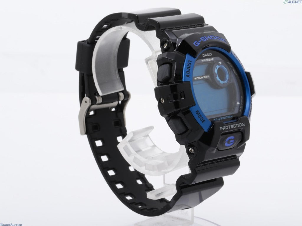 CASIO カシオ 腕時計 G-SHOCK DIGITAL 8900 SERIES G-8900A-1JF ブルー ブラック系 樹脂／アルミ メンズ デジタル 美品