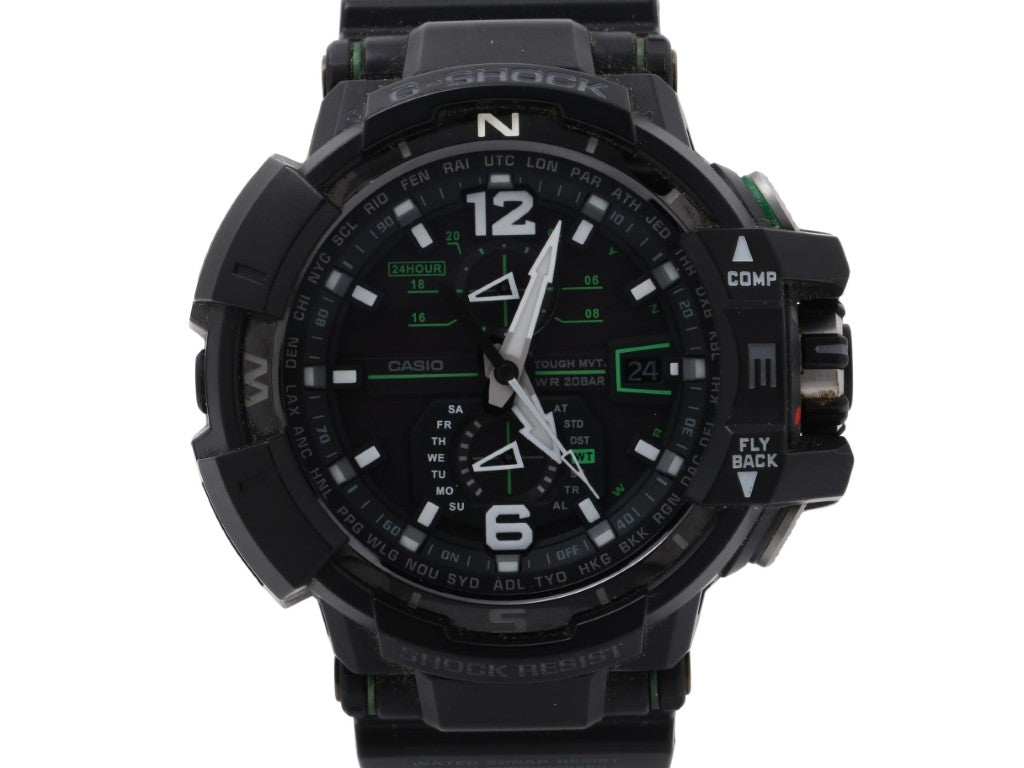 CASIO カシオ 腕時計 G-SHOCK MASTER OF G - AIR GRAVITYMASTER GW-A1100-1A3JF ブラック系 樹脂 メンズ アナログ 美品