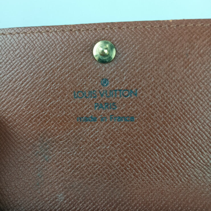 LOUIS VUITTON ルイヴィトン キーケース モノバンク ミュルティクレ6 M62630 ブラウン系 PVC レザー ユニセックス 6連 ゴールド金具 美品
