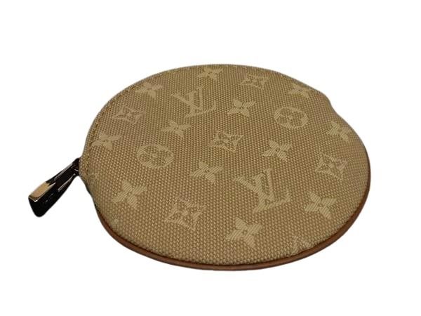 LOUIS VUITTON ルイヴィトン コインケース ポルトモネ ロン M92452 ベージュ系 モノグラムミニ ユニセックス ゴールド金具 美品