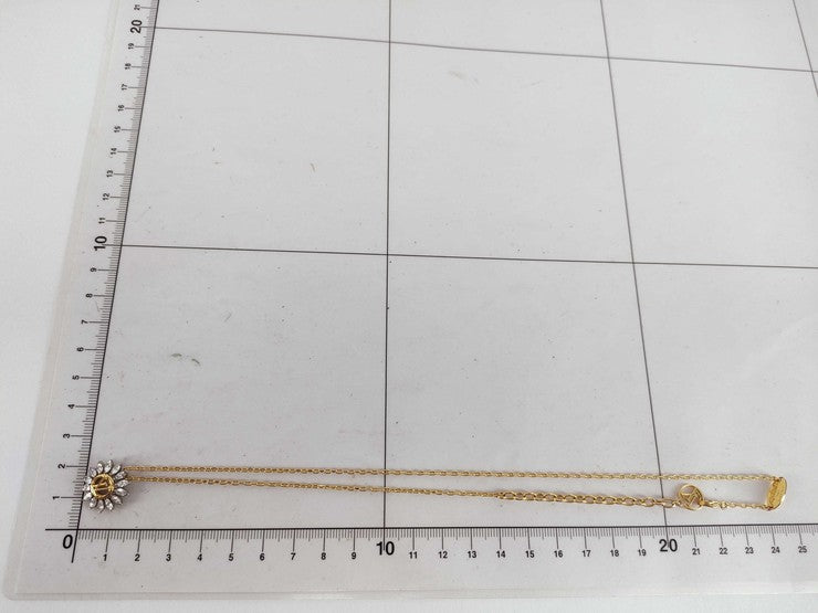 LOUIS VUITTON ルイヴィトン ネックレス コリエ LVスターライト M80262 ゴールド系 メタル レディース 美品