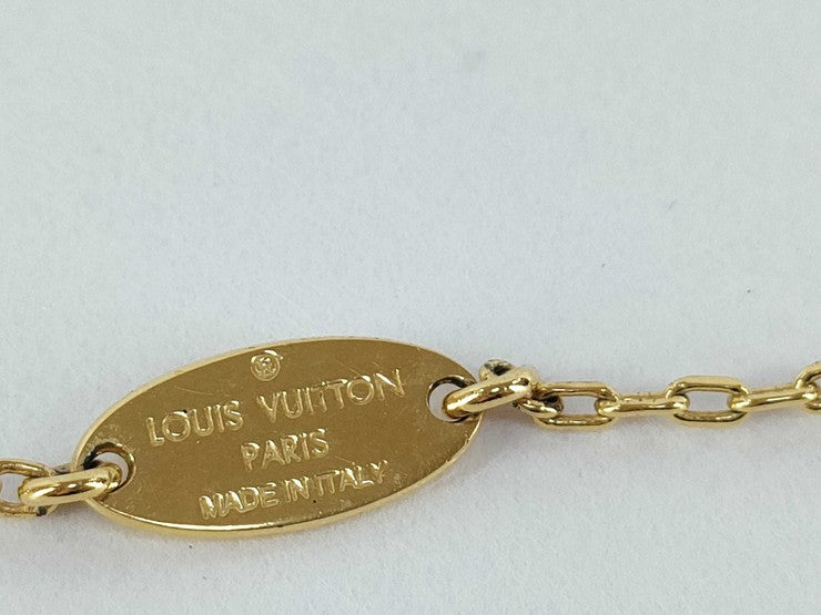 LOUIS VUITTON ルイヴィトン ネックレス コリエ LVスターライト M80262 ゴールド系 メタル レディース 美品