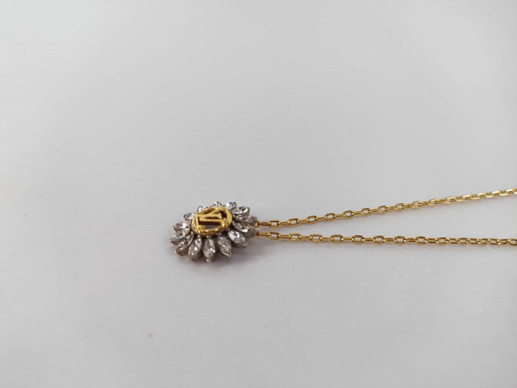 LOUIS VUITTON ルイヴィトン ネックレス コリエ LVスターライト M80262 ゴールド系 メタル レディース 美品