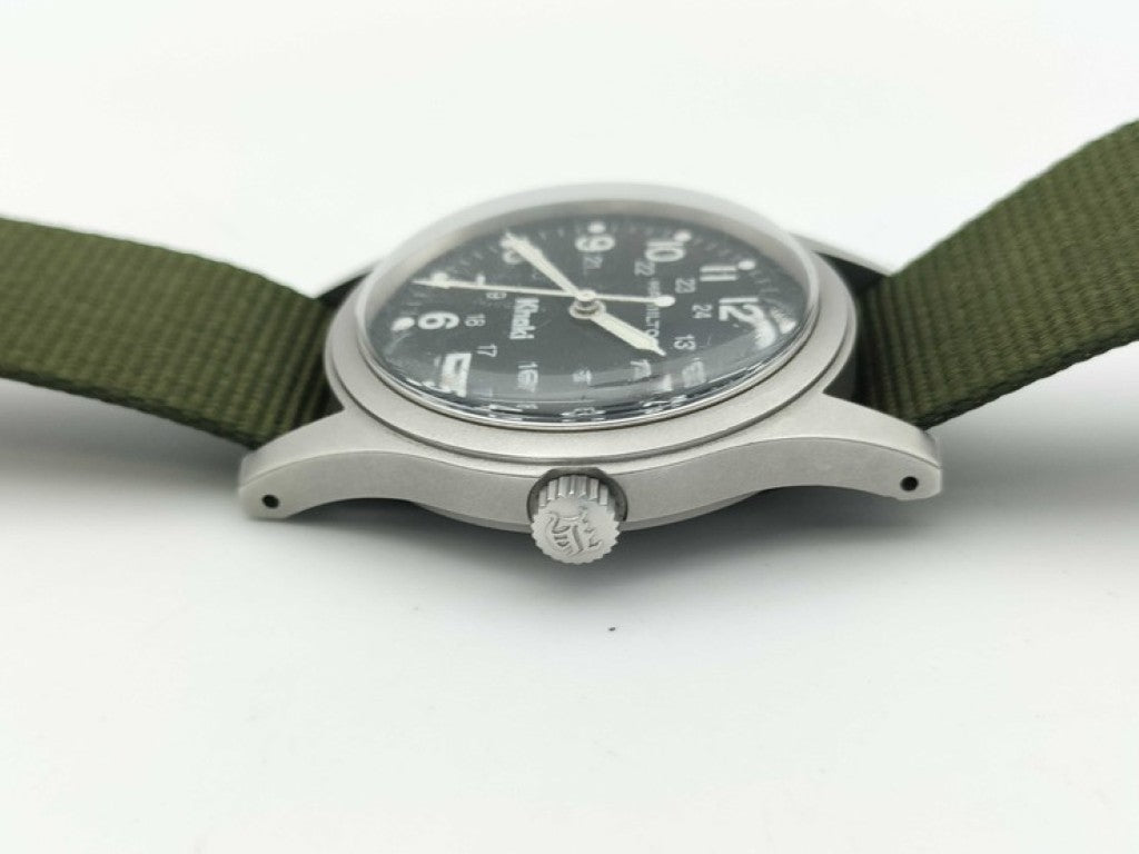 HAMILTON ハミルトン 時計 カーキ 9415A ブラック文字盤 カーキ系 ステンレス レディース 美品