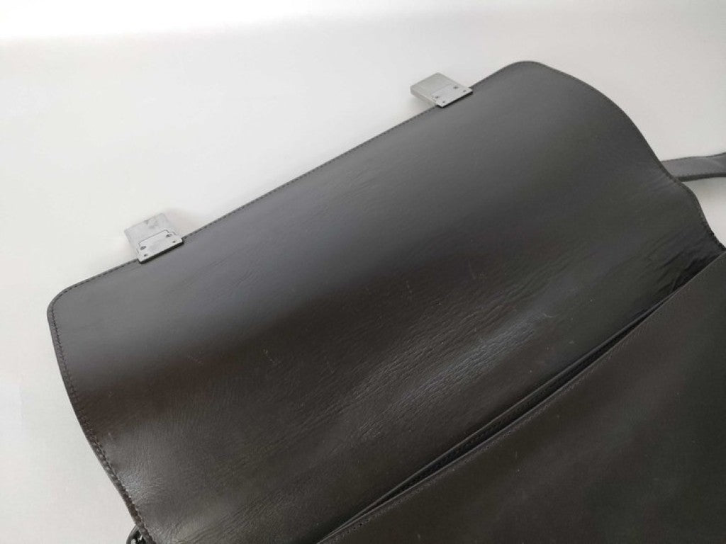 GUCCI グッチ ビジネスバッグ 282517 ブラウン系 レザー メンズ 2WAY シルバー金具