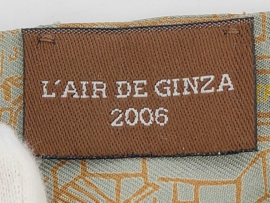 HERMES エルメス リボンスカーフ ツイリー マルチカラー系 シルク100％ レディース L AIR DE GINZA 2006 美品