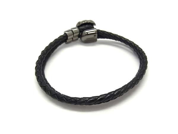 VERSACE ヴェルサーチェ ブレスレット ラ メドゥーサ レザー ブレスレット DG05579 ブラック系 メタル レザー ユニセックス 新品未使用展示品